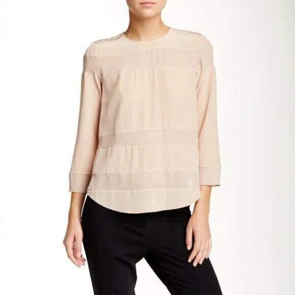 Elizabeth and James Jaqulene Silk Blouse - Size Medium - Picture 1 of 8